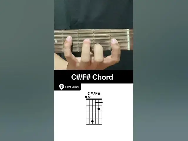 'Video thumbnail for How To Play The C#/F# Chord On Guitar - Guvna Guitars'
