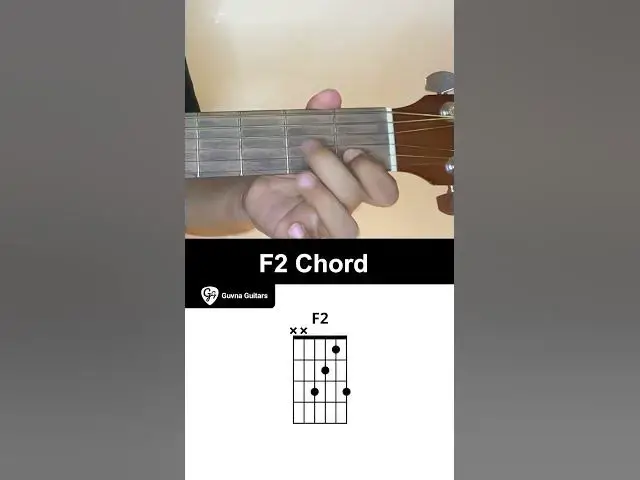 'Video thumbnail for How To Play The F2 Chord On Guitar - Guvna Guitars'