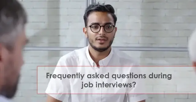 'Video thumbnail for Frequently asked questions during job interviews'