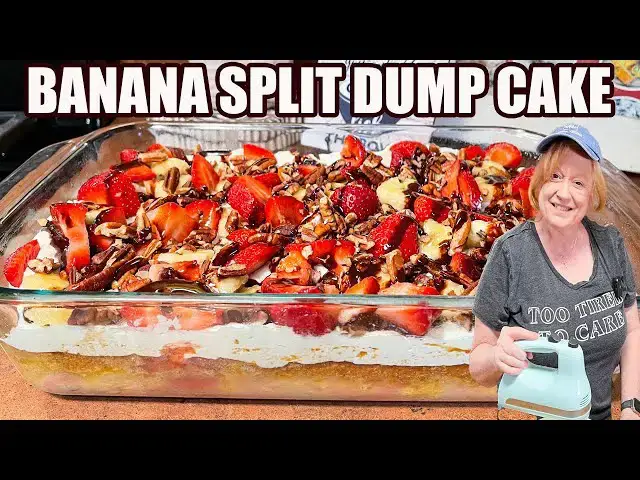 'Video thumbnail for BANANA SPLIT DUMP CAKE Perfect for any Occasion'