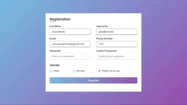 'Video thumbnail for Form using HTML & CSS'