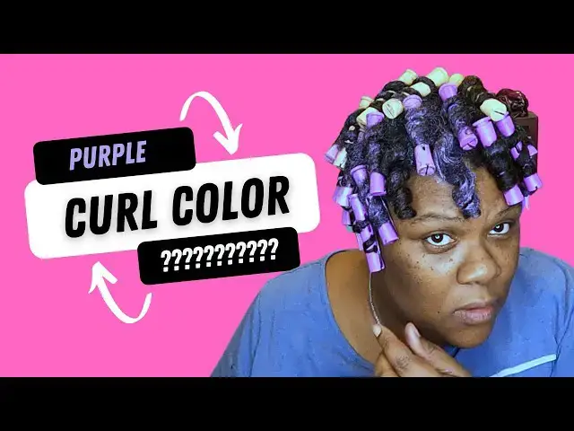 'Video thumbnail for I needed a change...I tried purple curl color from As I am'