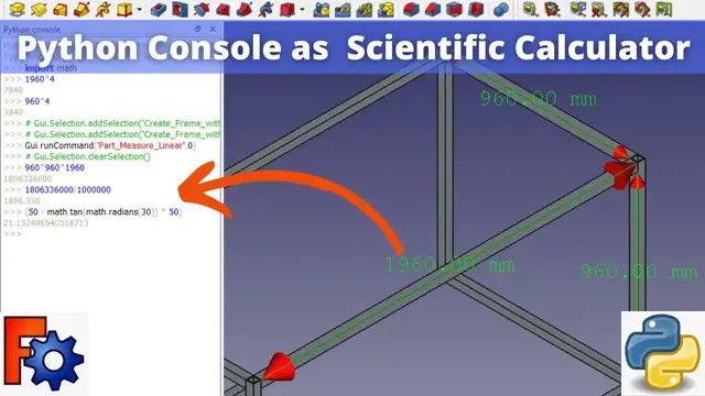 'Video thumbnail for Use Python Console as Scientific Calculator in FreeCAD | FreeCAD Tutorial | FreeCAD Python |'