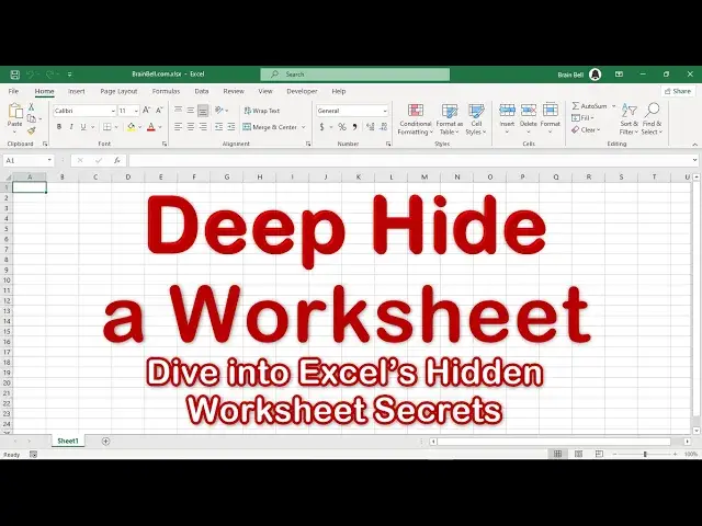 'Video thumbnail for How to "Very Deep Hide" (and Unhide) a Worksheet in Excel'