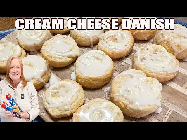 'Video thumbnail for CREAM CHEESE DANISH A Crescent Roll Recipe'