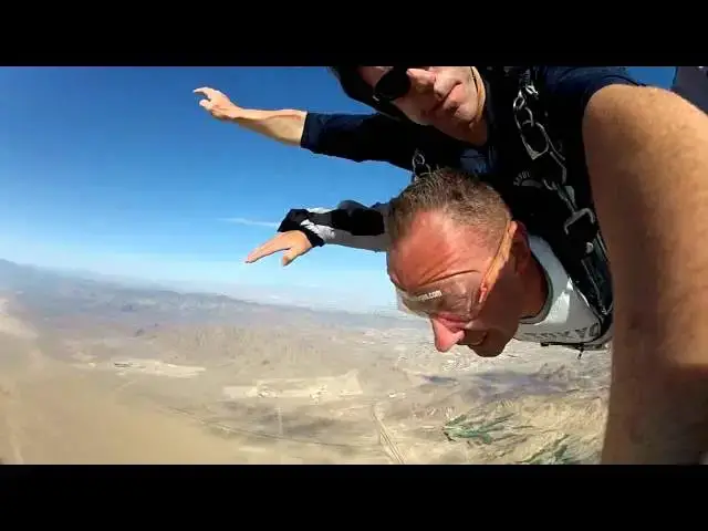 'Video thumbnail for Sky diving in Las Vegas with SkyDive Las Vegas'