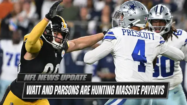 'Video thumbnail for T.J. Watt and Micah Parsons are hunting for massive paydays'