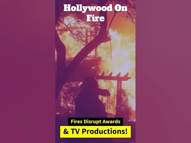 'Video thumbnail for Hollywood on Fire: Stars Evacuate as Wildfires Ravage Iconic Hills! 🔥🌴'