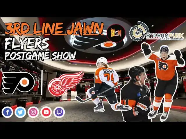 'Video thumbnail for stream punk sports: philadelphia flyers vs detroit red wings postgame show | nhl hockey recap'