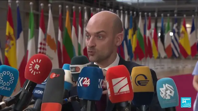 'Video thumbnail for EU ministers meet as Iran escalation fears grip Europe'