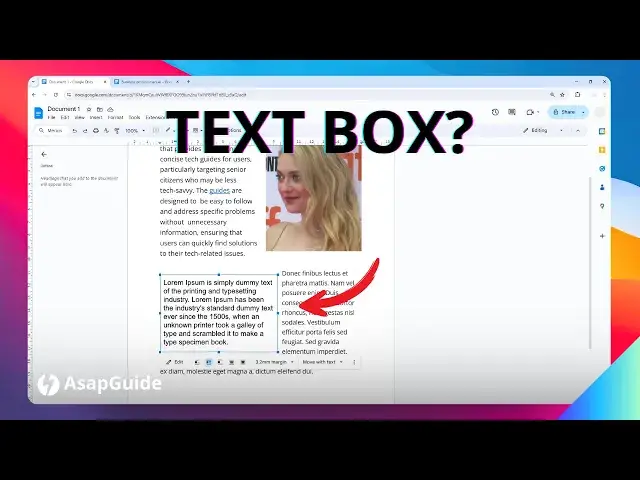 'Video thumbnail for How To Type In A Text Box In Google Docs'