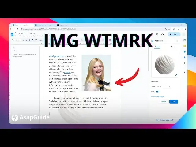 'Video thumbnail for How to Insert an Image Watermark in Google Docs'