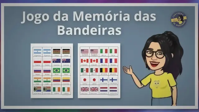 'Video thumbnail for Jogo da Memória das Bandeiras'