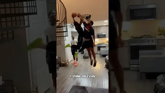 'Video thumbnail for (355) epic house dunking contest with friends'