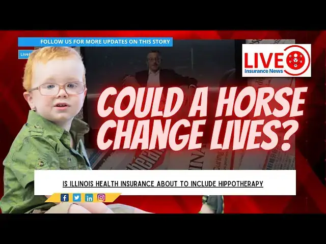 'Video thumbnail for Insurance News Today   Horse Therapy Coverage May Soon Be a Reality in Illinois'