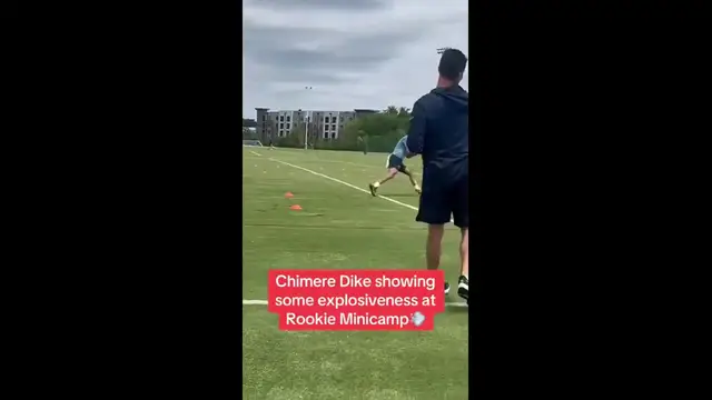 'Video thumbnail for (182) chimere dike: titans rookie minicamp agility drills'