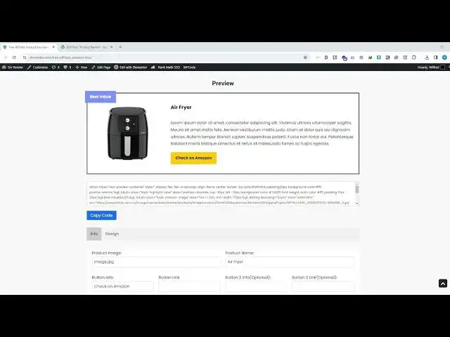'Video thumbnail for I Built a Free Affiliate Product Box Code Generator that work on any website'