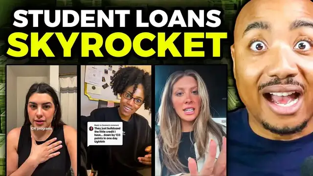 'Video thumbnail for 16 Million Americans Student Loan Payments Skyrocket'