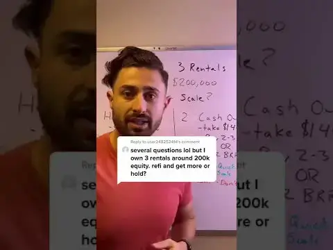 'Video thumbnail for Should you scale or hold if you have 200k in equity? #shorts'