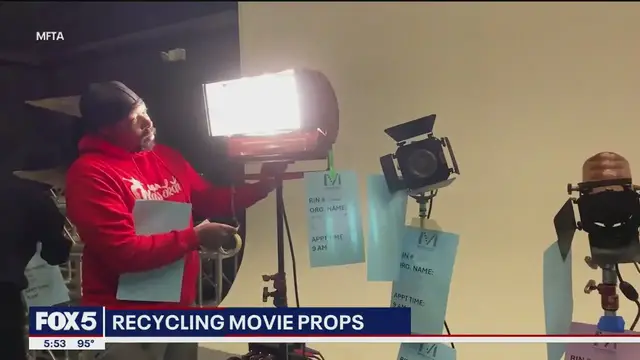 'Video thumbnail for Prop recycling program salvages used props'