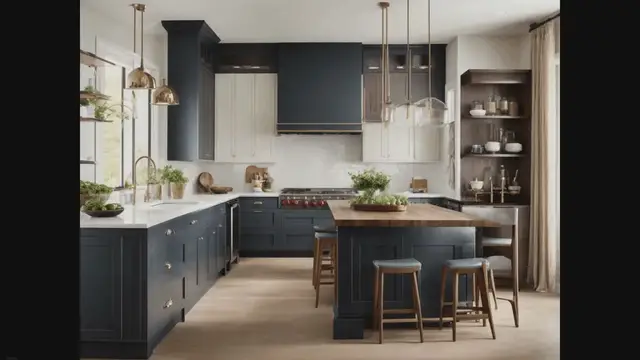 'Video thumbnail for Two-Tone Kitchen Cabinets Ideas'