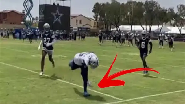 'Video thumbnail for law nation sports: dallas cowboys noah brown impressing in training!'