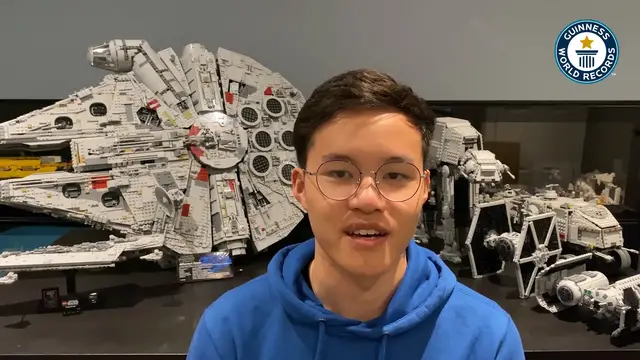 'Video thumbnail for Breaking the Lego building record with the Millennium Falcon'