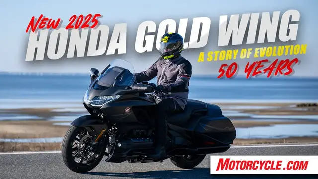 'Video thumbnail for 2025 Honda Gold Wing 50th Anniversary Edition Review – First Ride'