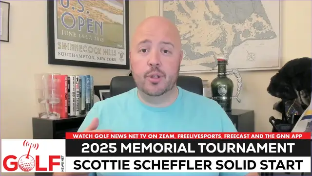 'Video thumbnail for Scottie Scheffler seeking back-to-back Memorial wins'