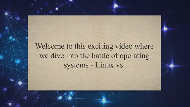 'Video thumbnail for Linux vs. Windows: Unveiling the Battle of Operating Systems - Exploring User Interface, Software Compatibility, Security, and Stability'