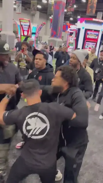 'Video thumbnail for Bill Haney tries to PUT HANDS on Ryan Garcia as he and Devin Haney come to blows'