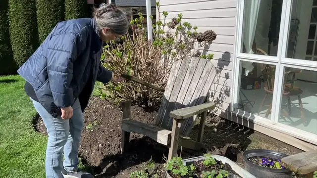 'Video thumbnail for Drill a hole into an old chair for this GENIUS porch idea!'