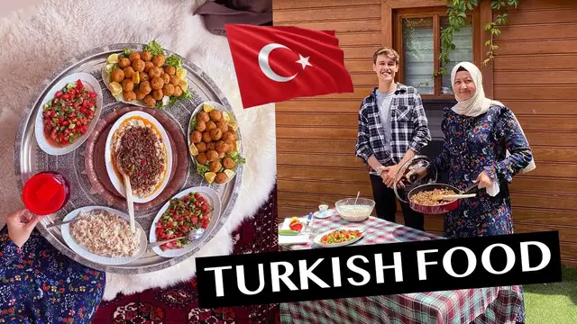 'Video thumbnail for COOKING TURKISH FOOD with a LOCAL @AysenurAltan @TFT'