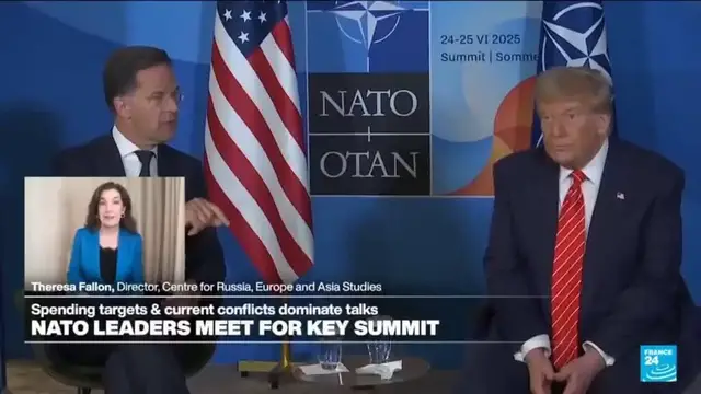 'Video thumbnail for NATO Summit: 'Everyone is trying their best to roll out the red carpet for Trump''