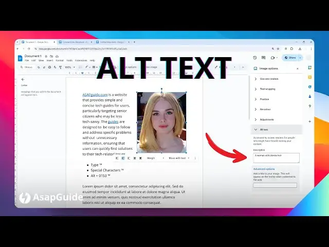 'Video thumbnail for How to Add Alternative Text to an Image in Google Docs'