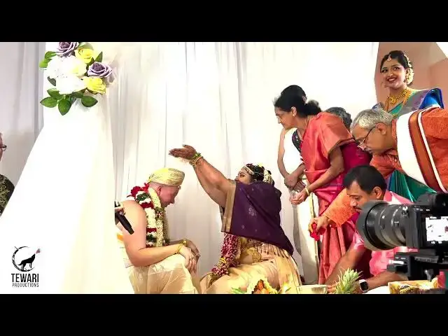 'Video thumbnail for BEAUTIFUL SOUTH INDIAN CEREMONY AT SHIVA VISHNU TEMPLE OF SOUTH FLORIDA . Fusion Weddings'