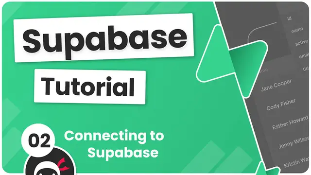 'Video thumbnail for Supabase Tutorial #2 - Connecting to Supabase'