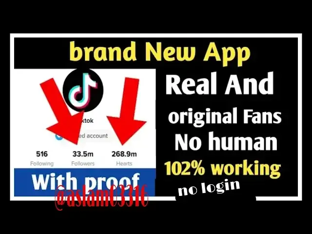 'Video thumbnail for Tik tok app unlimited followers increase real fan Daly unlimited auto liker, share fan'