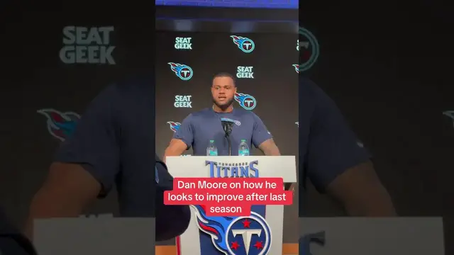 'Video thumbnail for “I’m always looking to get better” - #Titans OT Dan Moore Jr. #tennesseetitans #atozsports #nfl'