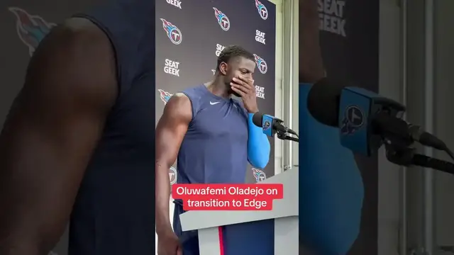 'Video thumbnail for (182) femi oladejo discusses edge transition with tennessee titans'