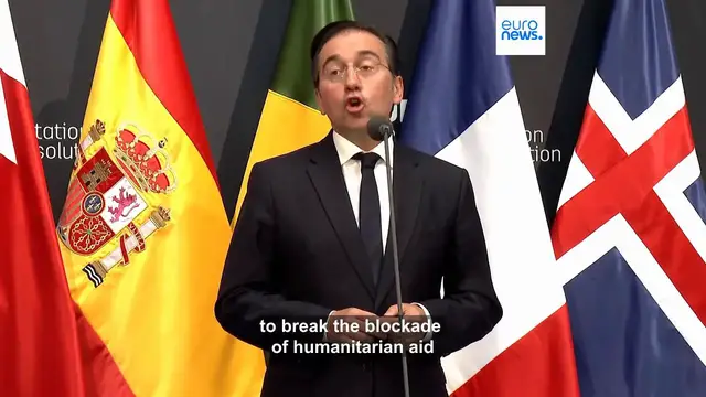 'Video thumbnail for Spain hosts European and Arab nations to discuss Israel-Palestine two-state solution'
