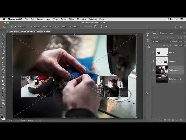 'Video thumbnail for How to bring more images into a design, each image on its own layer in Photoshop 2022'
