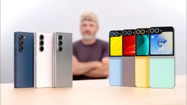 'Video thumbnail for Samsung Galaxy Z Fold 6 vs Samsung Galaxy Z Flip 6 (ALL COLORS)'