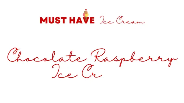 'Video thumbnail for Chocolate Raspberry Ice Cream recipe'