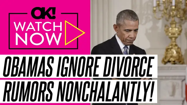 'Video thumbnail for Michelle and Barack Obama Shrug Off Divorce Rumors: 'They Don't Care!''