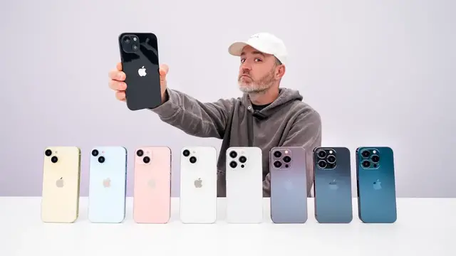 'Video thumbnail for iPhone 15 and iPhone 15 Pro Colors (Mockups)'