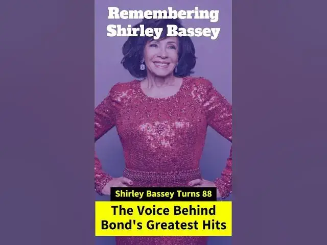 'Video thumbnail for 🎤 Shirley Bassey at 88: A Visual Journey Through the Bond Diva's Legacy 🌟✨#ShirleyBassey'