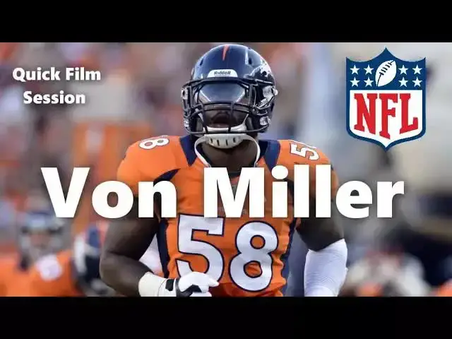 'Video thumbnail for law nation sports: denver broncos von miller film session'