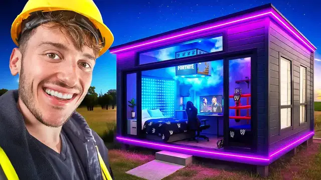 'Video thumbnail for frenchiefries: turned a shed into a dream bedroom! $30,000 tiny home renovation'