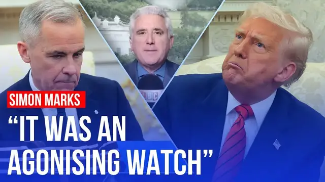 'Video thumbnail for Mark Carney undergoes 'reality TV hazing' at Trump meeting | LBC'